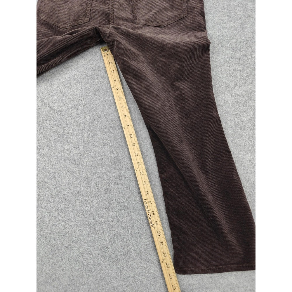 Pilcro Pants Womens 28 Petite Brown Corduroy Straight Leg Stretch Dress - Picture 8 of 11